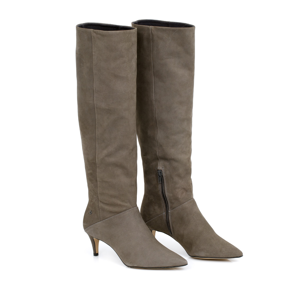 BOTA CANO LONGO CINZA PETRA NOBUCK image number 1