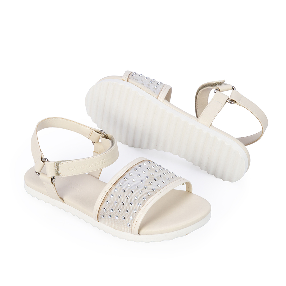 SANDÁLIA INFANTIL BRANCA TELA image number 3