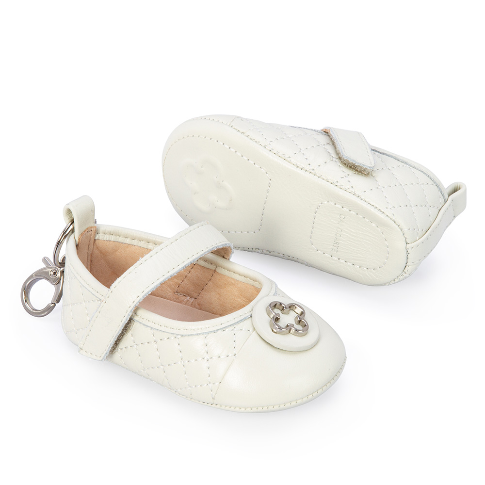 SAPATILHA BEB&Ecirc; RN BRANCA DE COURO CATHERINE image number 3