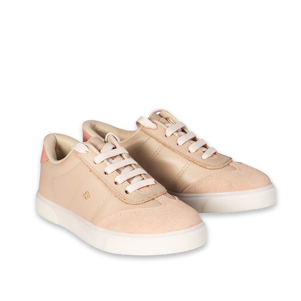 TÊNIS INFANTIL NUDE SEDA DE COURO AMARRAÇÃO image number 1