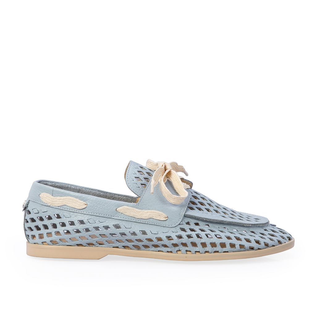 LOAFER MOCASSIM AZUL COURO VAZADO image number 0