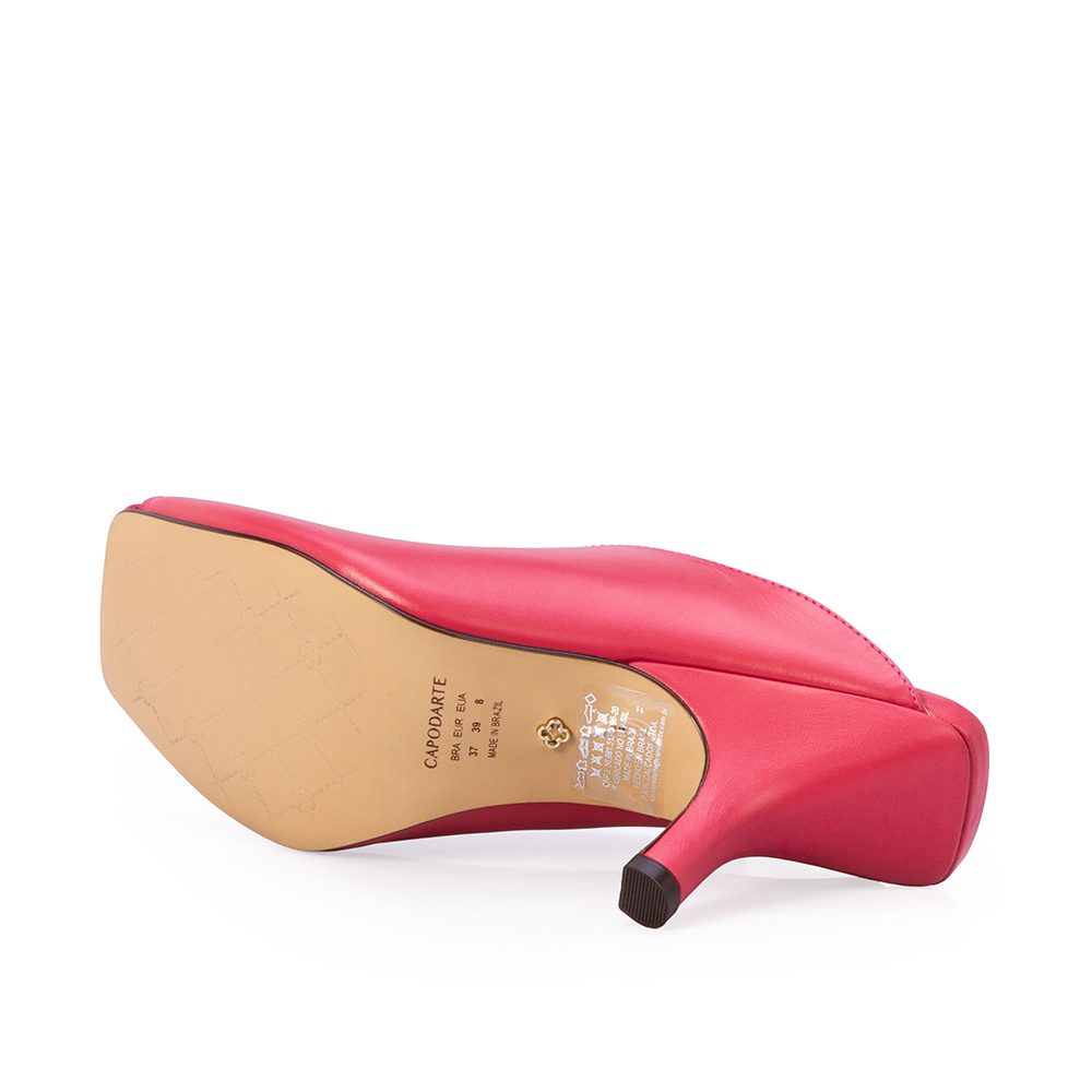 MULE SALTO MÉDIO COURO ROSA MAGNÓLIA image number 3