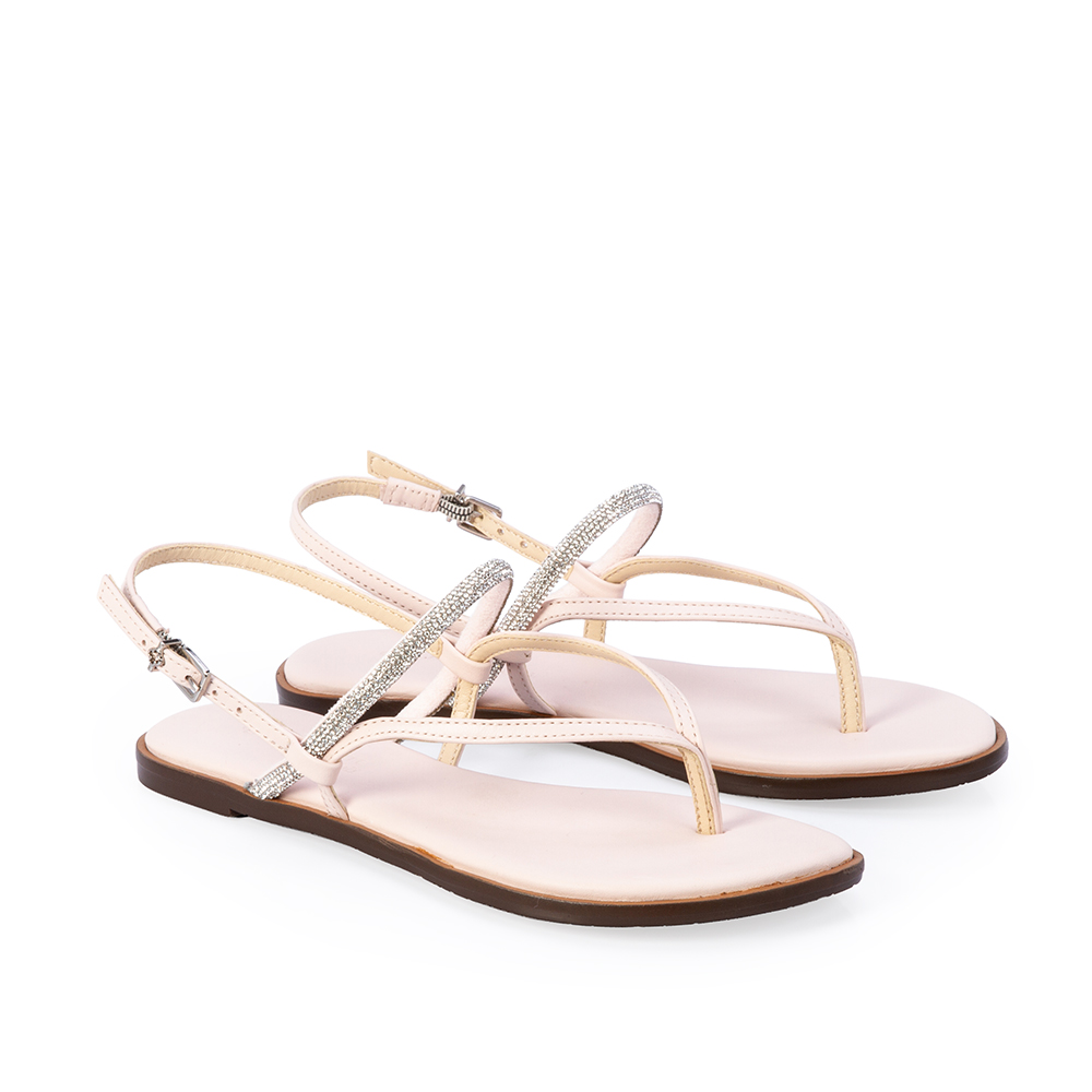 SANDÁLIA INFANTIL COURO ROSA PEÔNIA image number 1