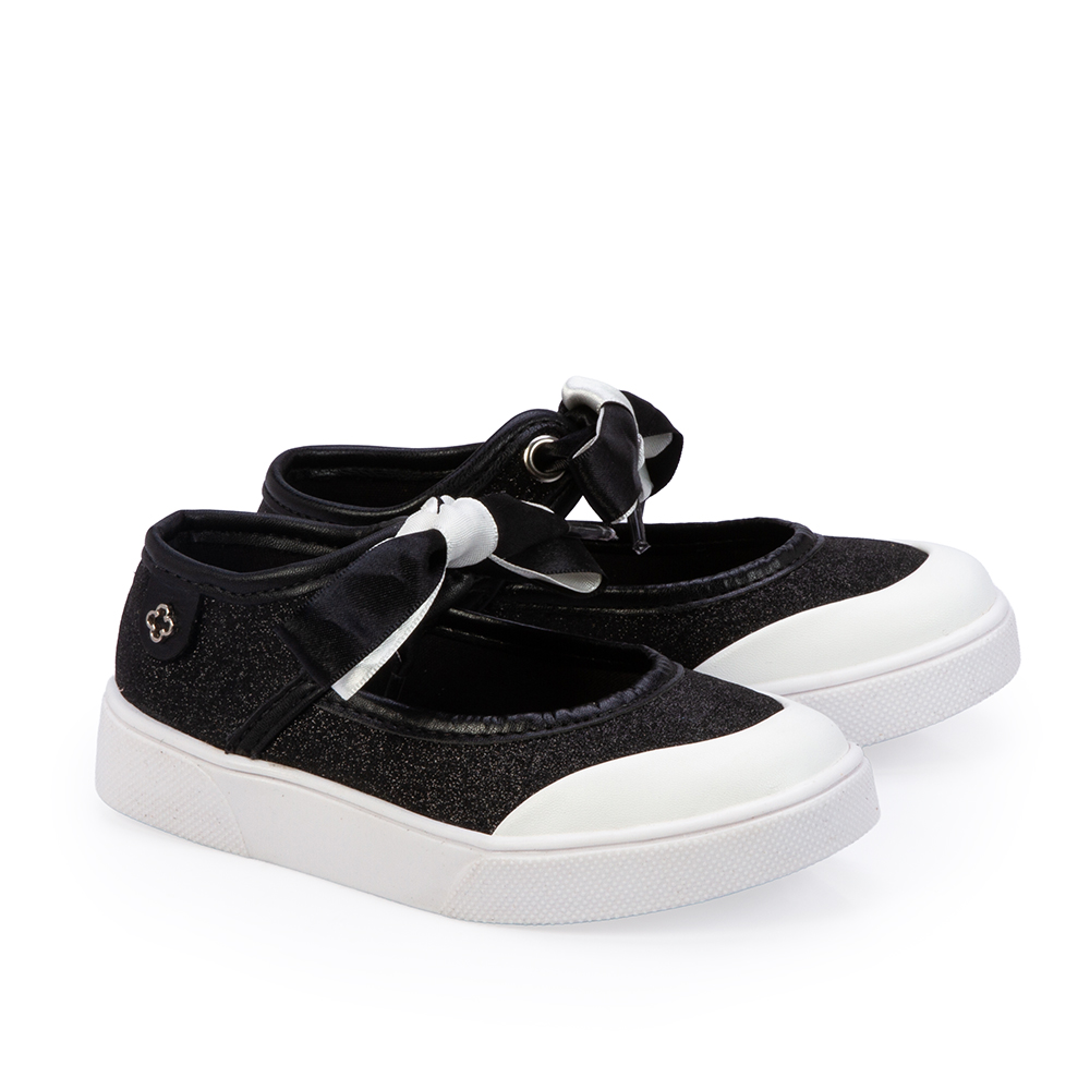 SAPATILHA BEB&Ecirc; PRETA AMARRA&Ccedil;&Atilde;O CETIM image number 1