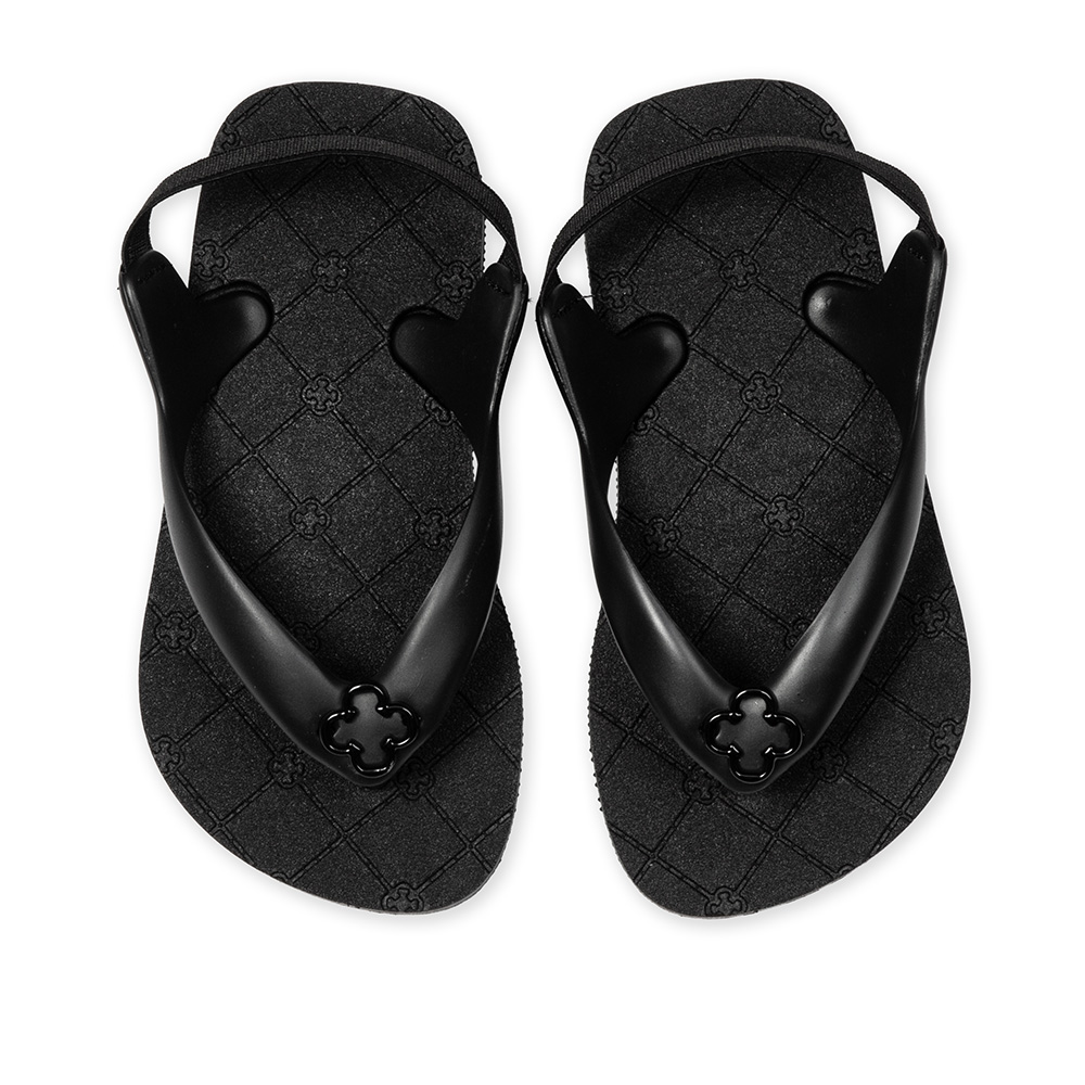 CHINELO DE DEDO BEB&Ecirc; PRETO MONOGRAMA image number 4