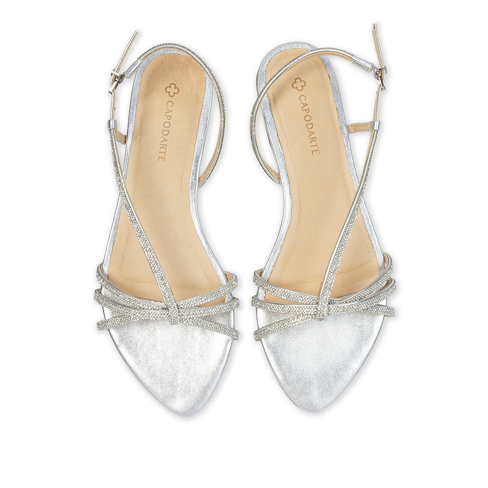 SANDÁLIA RASTEIRA PRATEADA BRILHOS image number 4