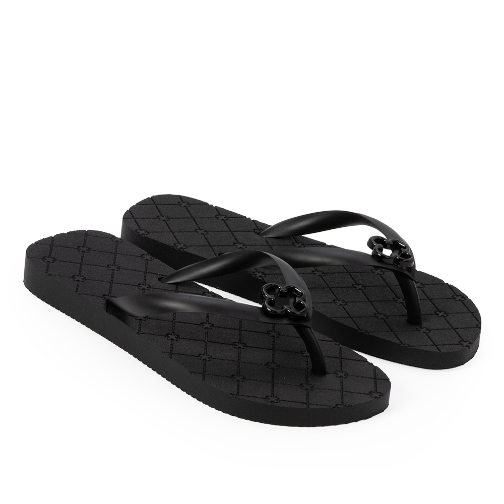 CHINELO DE DEDO INFANTIL MONOGRAMA PRETO image number 1