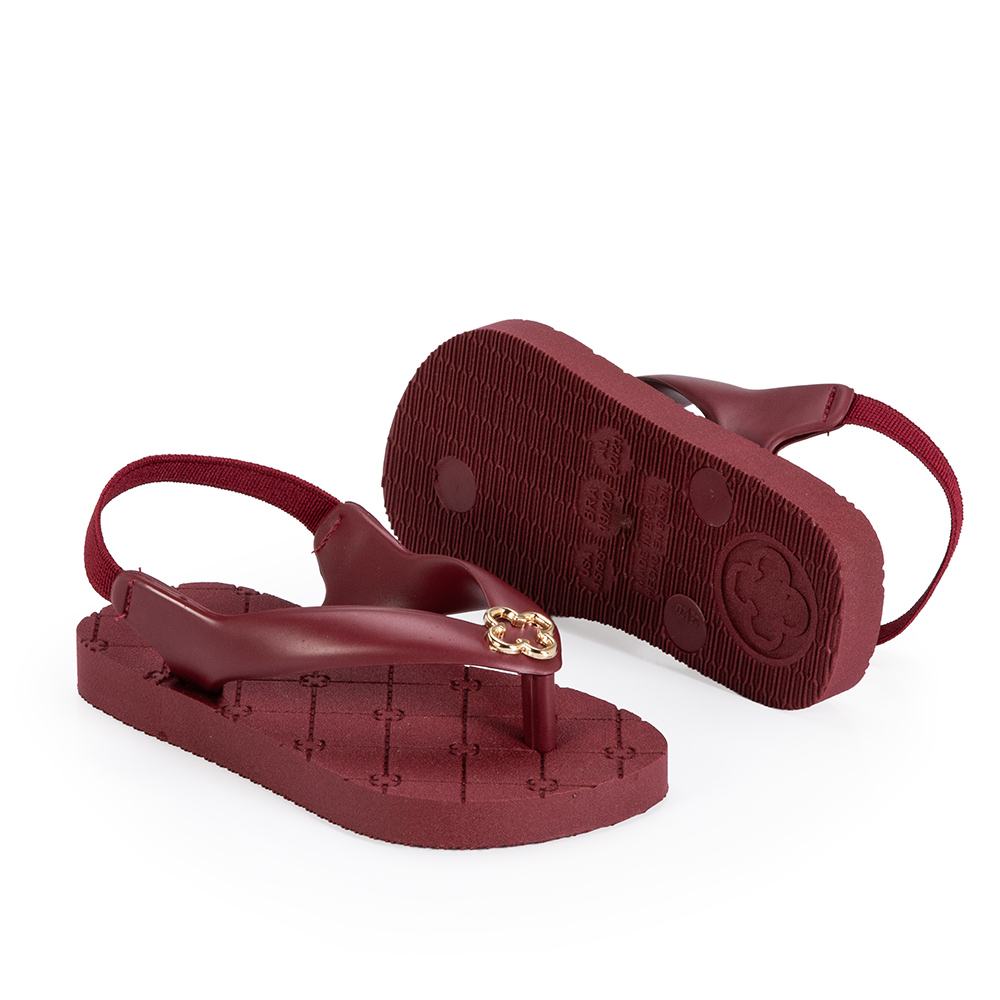 CHINELO BEB&Ecirc; VERMELHO COM TIRA EL&Aacute;STICA INJETADO image number 3